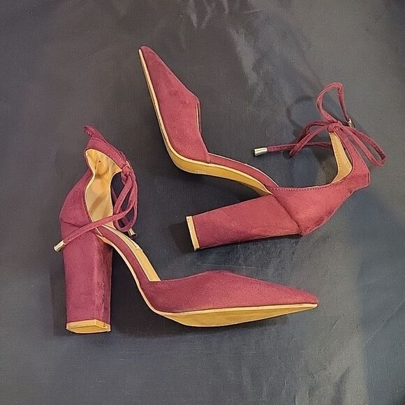 HENGSON LACE UP POINTED-TOE  WOMEN'S SEXY HIGH HEELS PUMP - Picture 9 of 16